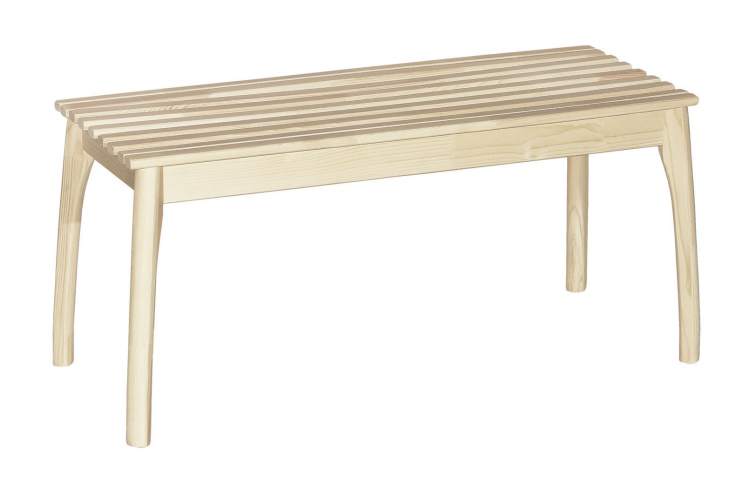 Скамья для прихожей массив, каркас лак-1