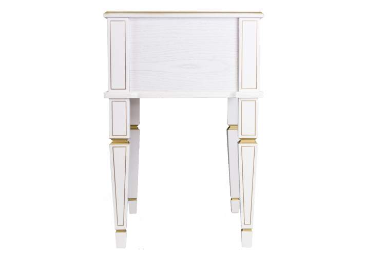 Тумба Васко В 118Н белый ясень/золото-2