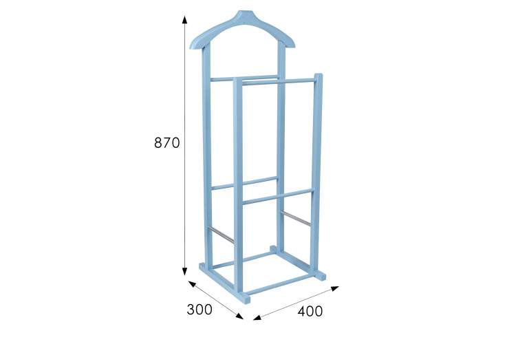 Вешалка костюмная детская В 28Н голубой-1
