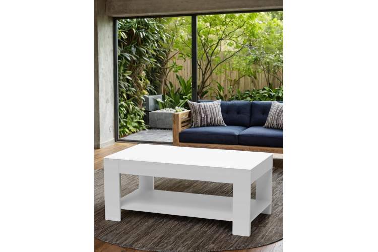 Стол журнальный BeautyStyle 26 графит светлый U708/стекло белое-3