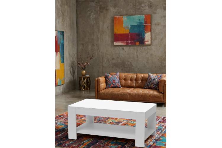 Стол журнальный BeautyStyle 26 графит светлый U708/стекло белое-6