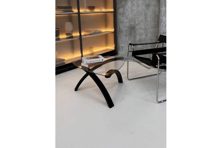 Стол журнальный Гурон 3 чёрный матовый-9