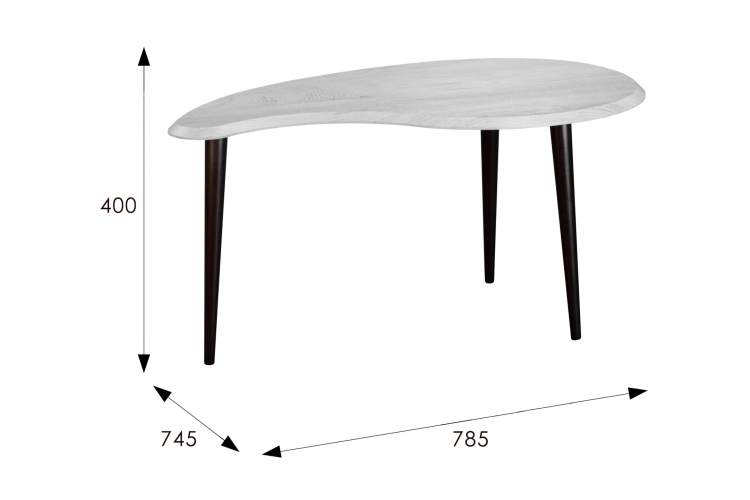 Стол журнальный BeautyStyle 19 дуб дымчатый/венге-11