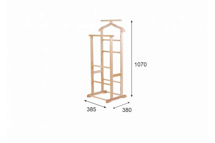 Вешалка костюмная В 9Н светло-коричневый-1