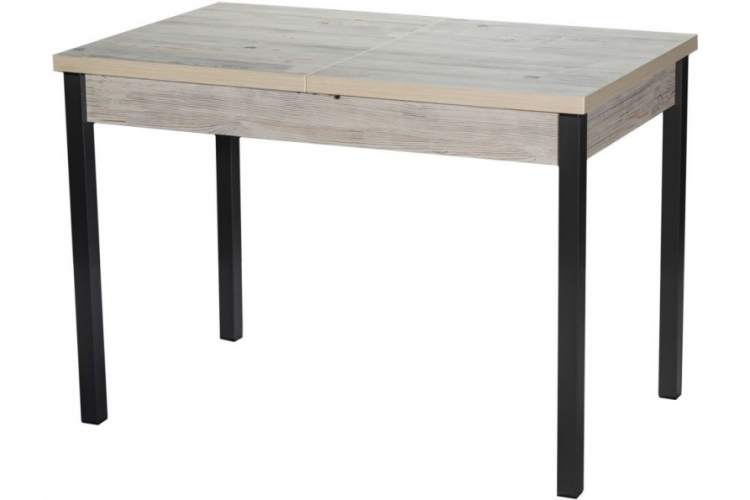 Стол М65 «Денвер» ДП1-01-06 1100(1400)*680 ЛДСП «Наоми», квадратные Графит