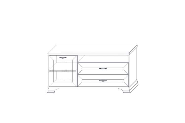 Тумба Сиена ТВ 2, бежевая-4