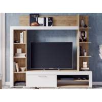 Стенка «Васанта», Софт вайт/Дуб крафт золото