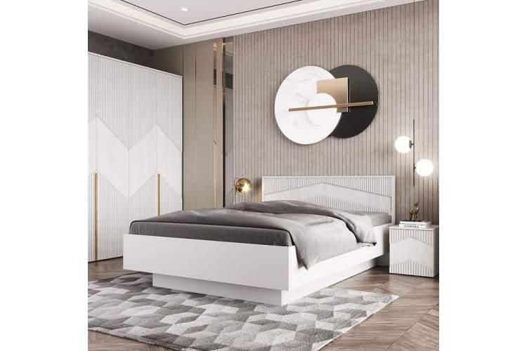 Комод «Оливия» 3Я КМК 0971.19, белый/ясень белый текстурный-3