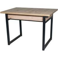 Стол М64 «АРТ» ДП1-02-05 1100(2000)*760 ЛДСП «Эврика», черный матовый