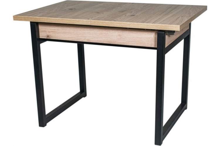 Стол М64 «АРТ» ДП1-02-05 1100(2000)*760 ЛДСП «Эврика», черный матовый