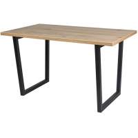 Стол М78 «Патика» ДП1-01-07 ЛДСП Эврика, каркас черный матовый