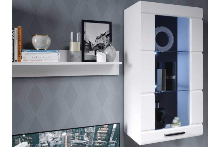 Стенка «Рио-2», Белый жемчуг/белый глянец-4