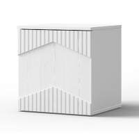 Тумба «Оливия» ЛВ КМК 0971.17, белый/ясень белый текстурный