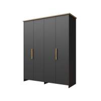 Шкаф «Скандинавия 4Д» КМК 0905.8, Графит/ Дуб Наварра