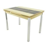 Стол «Шанхай» каре, бежево-коричневый