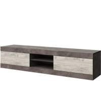 Тумба «Лондон 2Я» КМК 0467.1, Оникс/Бетон пайн светлый