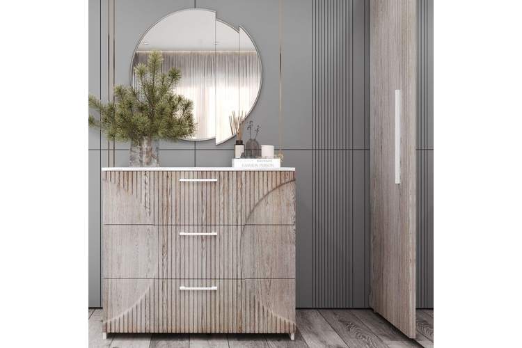 Спальня «Монтале» КМК 0966, бетон пайн светлый/астана-5