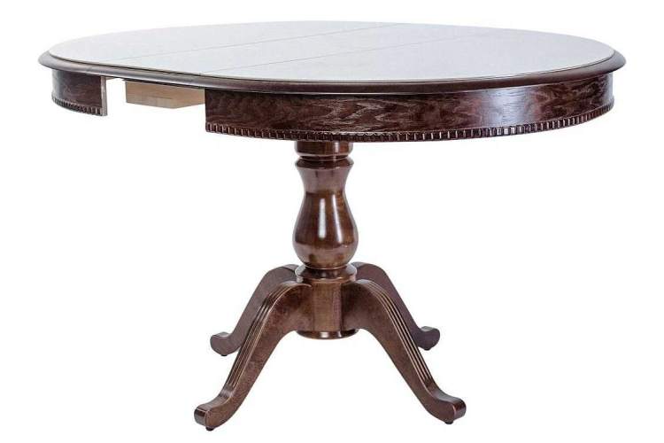 Обеденная группа (Стол Фабрицио-1 Glass и 4 стула Помпей Люкс), орех темный-2