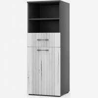 Тумба «Монреаль» 1Д1Я КМК 0986.4, антрацит/дуб канадский арктик