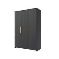 Шкаф «Скандинавия 3Д» КМК 0905.7, Графит/ дуб наварра