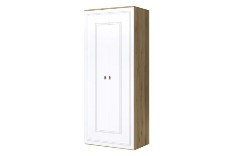 Шкаф Вега Сапфир 2дв, белый глянец