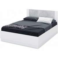 Кровать «Аврора» 160*200 (подъемник), Белый/ателье светлый Кровать «Аврора» 160*200 (подъемник), Белый/ателье светлый