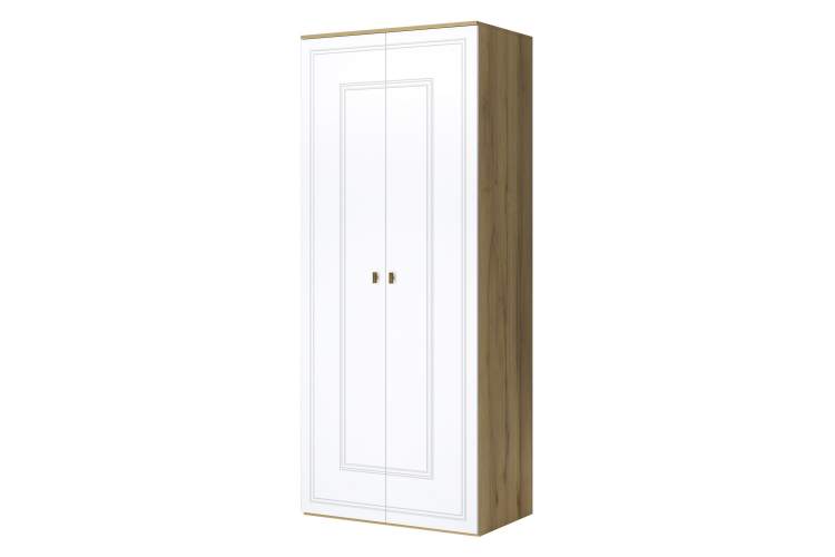 Шкаф Вега Сапфир 2дв, белый глянец-1