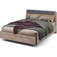 Кровать «Стокгольм» 160 МИ без основания под матрас, Дуб гранж песочный Кровать «Стокгольм» 160 МИ без основания под матрас, Дуб гранж песочный