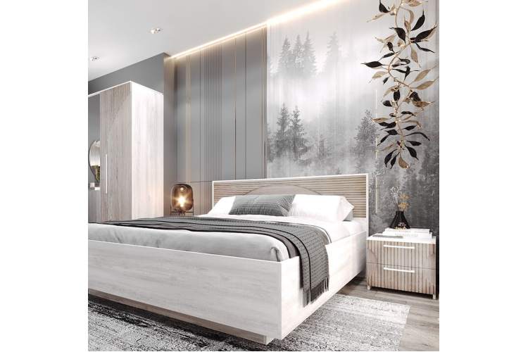 Тумба «Монтале» 2Я КМК 0966.19, бетон пайн светлый/астана-4