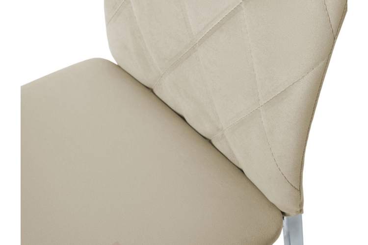 Комплект стульев «Малибу» 2шт, каркас хром, бренди 20, ромб-3