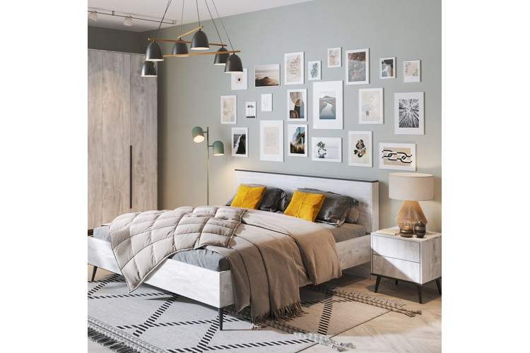 Спальня «Саванна» КМК 0973, бетон пайн светлый-1