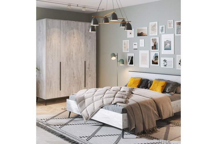 Спальня «Саванна» КМК 0973, бетон пайн светлый-2