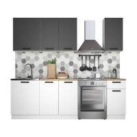 Кухня «Ника» Нео 1,8м, Антрацит/Белый