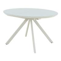 Стол «Лондон» исп. 1, стекло Opti СВ, белый