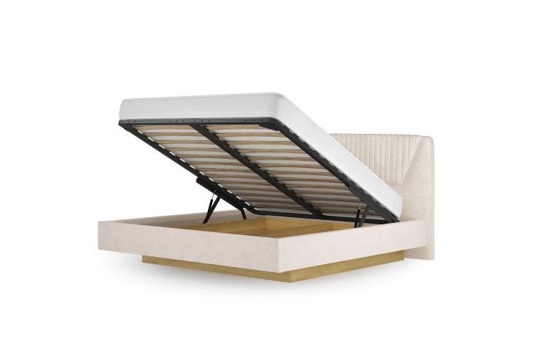 Кровать Вега Сапфир 11м 160x200, бежевая-2