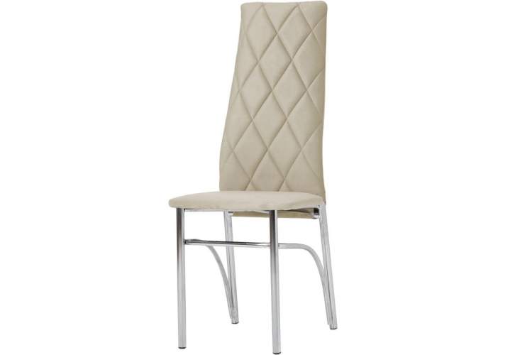 Комплект стульев «Малибу» 2шт, каркас хром, бренди 20, ромб-4