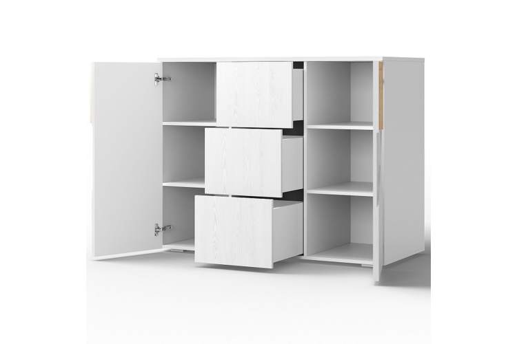 Комод «Оливия» 2Д3Я КМК 0971.2, белый/ясень белый текстурный-2