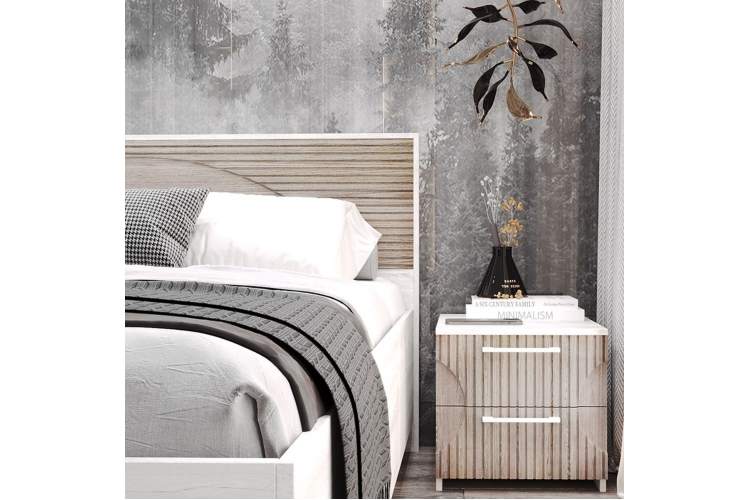 Тумба «Монтале» 2Я КМК 0966.19, бетон пайн светлый/астана-3