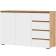Комод «Хелен» КМ-06, белый/дуб крафт золотой