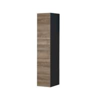 Шкаф навесной «Альда 2Д» КМК 0782.2, черный/дуб велингтон