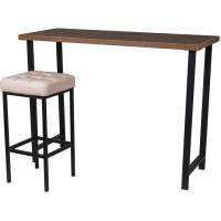 Стол-консоль барный М94 ДП1-02-04 ЛДСП «Велингтон», Каркас черный матовый