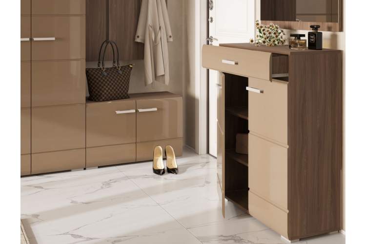 Комод Вегас 2д1ящ, кофе с молоком/шимо темный-7