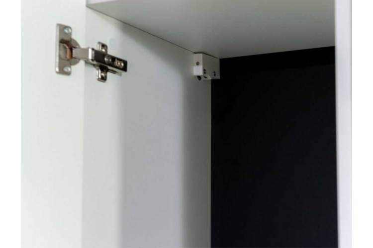 Пенал-витрина «Йорк» навесная (01), ЛВ Белый/белый глянец-7