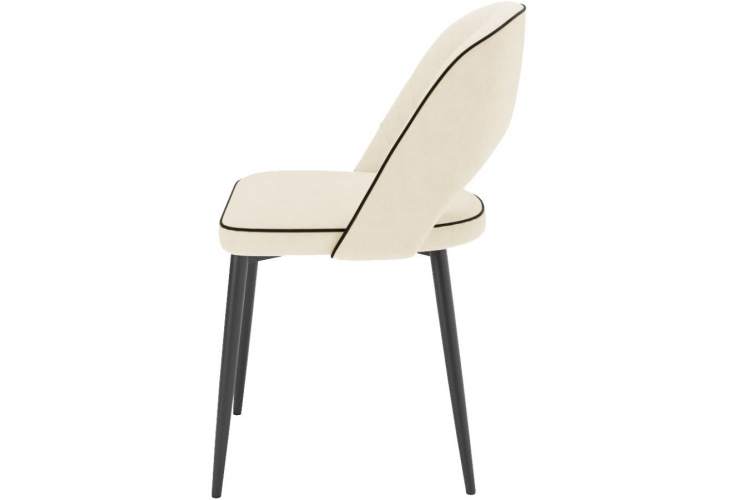 Комплект стульев «Монро» 2шт, бренди 03, кант черный, каркас черный-3