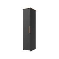 Шкаф «Скандинавия 1Д» КМК 0905.5, Графит/ дуб наварра