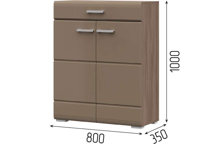 Комод Вегас 2д1ящ, кофе с молоком/шимо темный-2