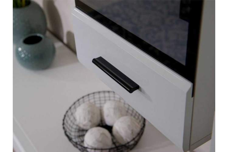 Пенал-витрина «Йорк» навесная (01), ЛВ Белый/белый глянец-5