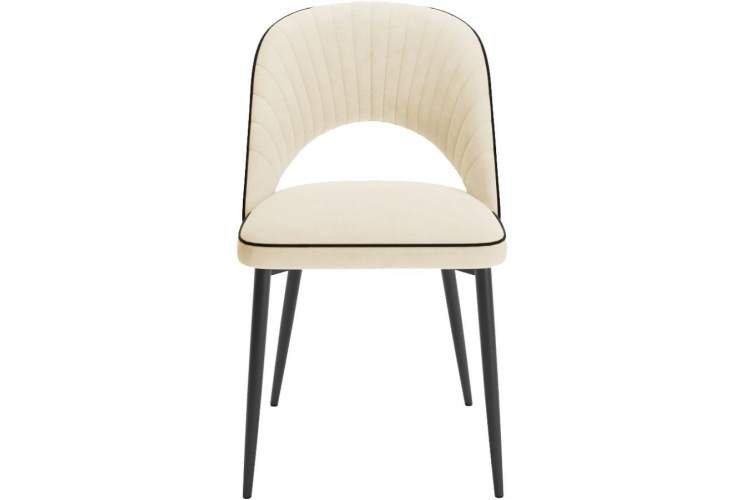 Комплект стульев «Монро» 2шт, бренди 03, кант черный, каркас черный-2