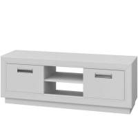 Тумба под ТВ «Эстель 2Д» КМК 0738.25-01, Белый/ Белый глянец