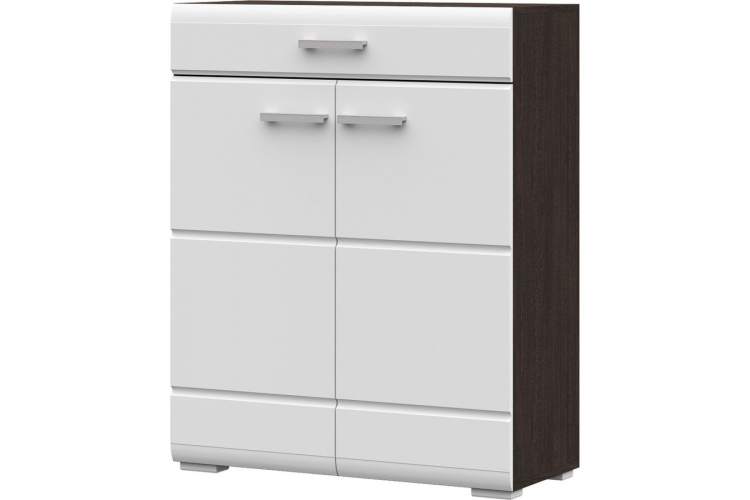 Комод Вегас 2д1ящ, белый глянец/венге-1